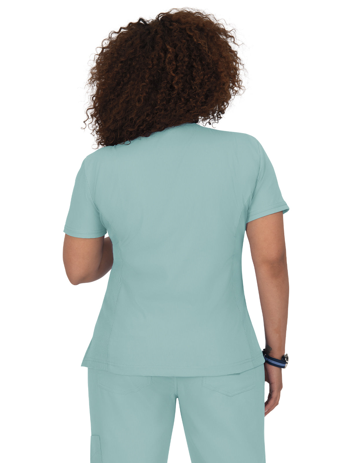 Women's 3-Pocket Mock-Wrap Philosophy Scrub Top - 316 - Sage