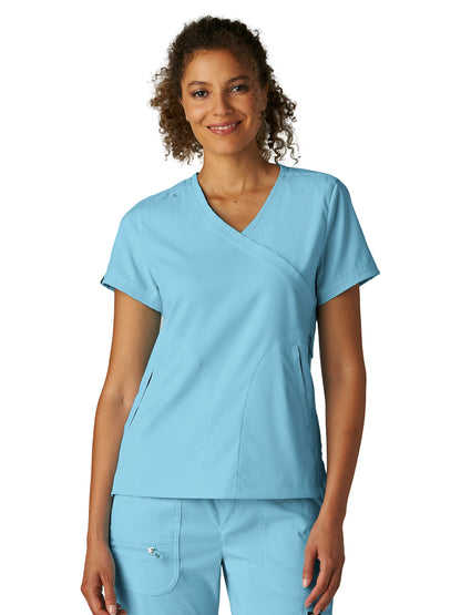 Women's Three-Pocket Mock-Wrap Philosophy Top - 316 - Sky