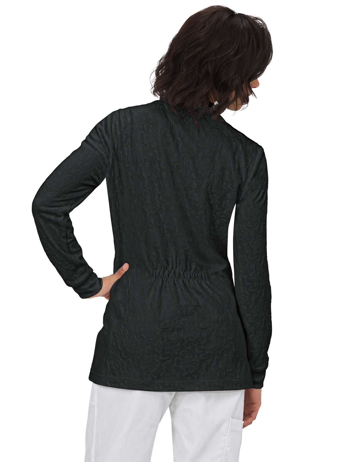 Women's 2-Pocket Lightweight Cardigan Style Knit Sweater - 440 - Black