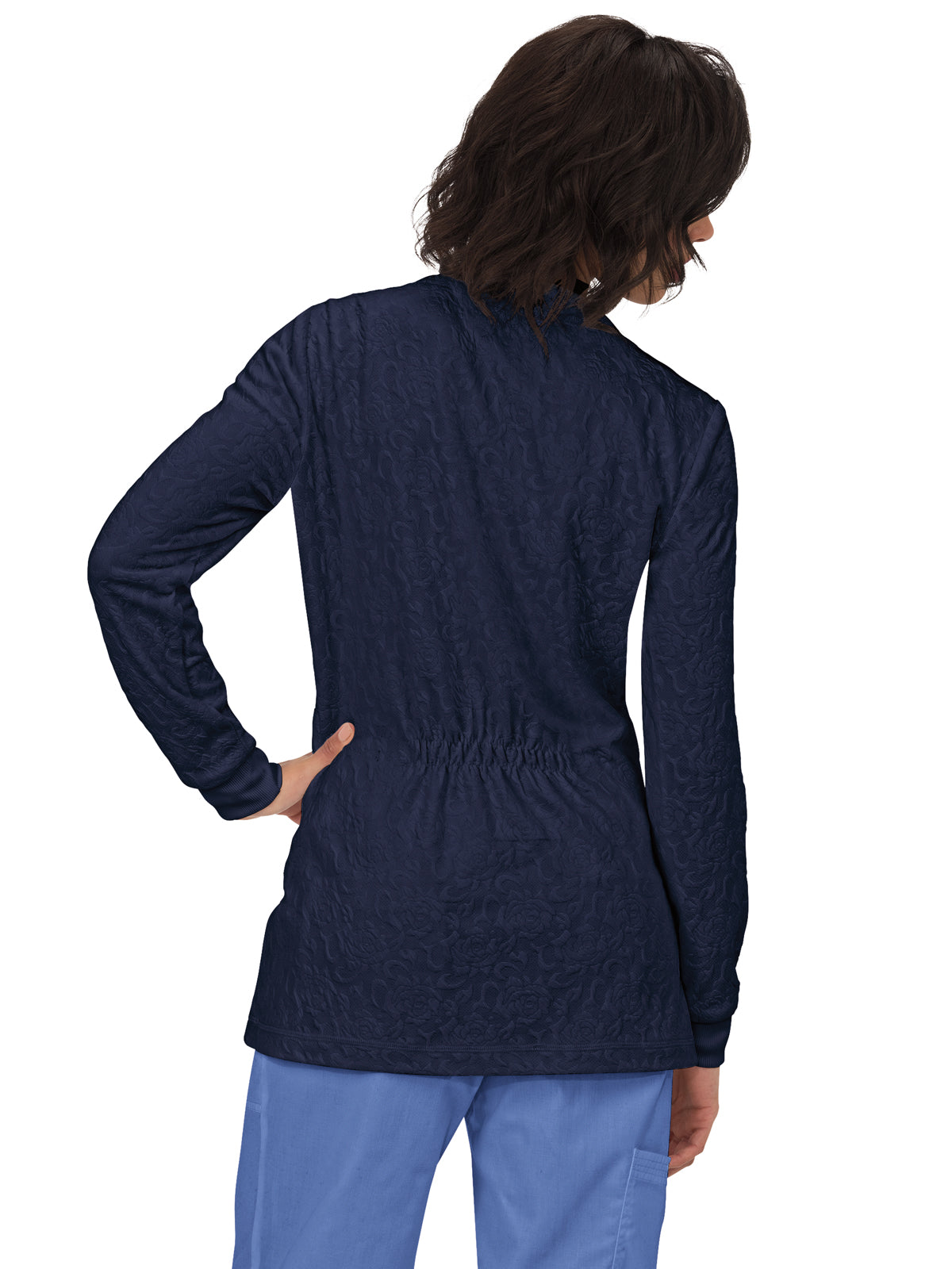 Women's 2-Pocket Lightweight Cardigan Style Knit Sweater - 440 - Navy