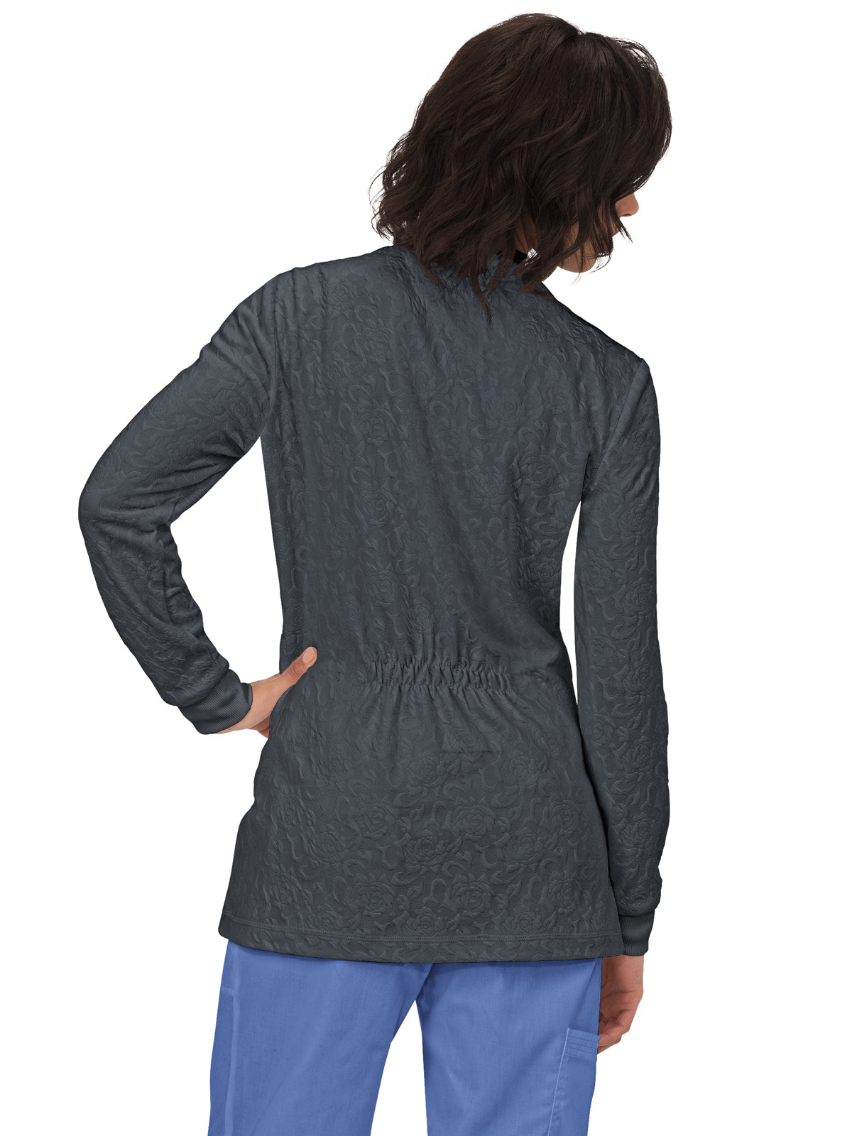 Women's 2-Pocket Lightweight Cardigan Style Knit Sweater - 440 - Charcoal