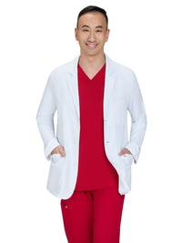 Men's Five-Pocket Water Repellent 30.5" Dawson Lab Coat - 469 - White