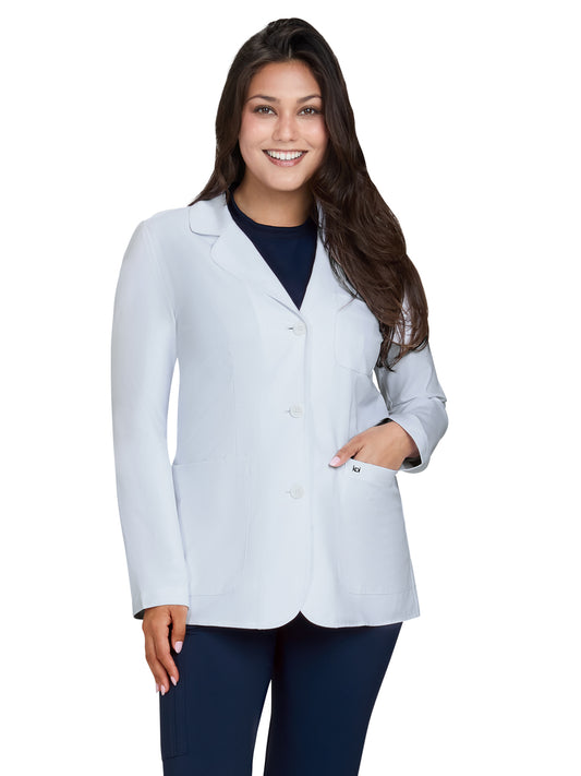 Women’s Five-Pocket Water Repellent Amelia Lab Coat - 472 - White