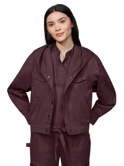 Women's Four-Pocket Nyra Cognac Jacket - 484 - Cognac
