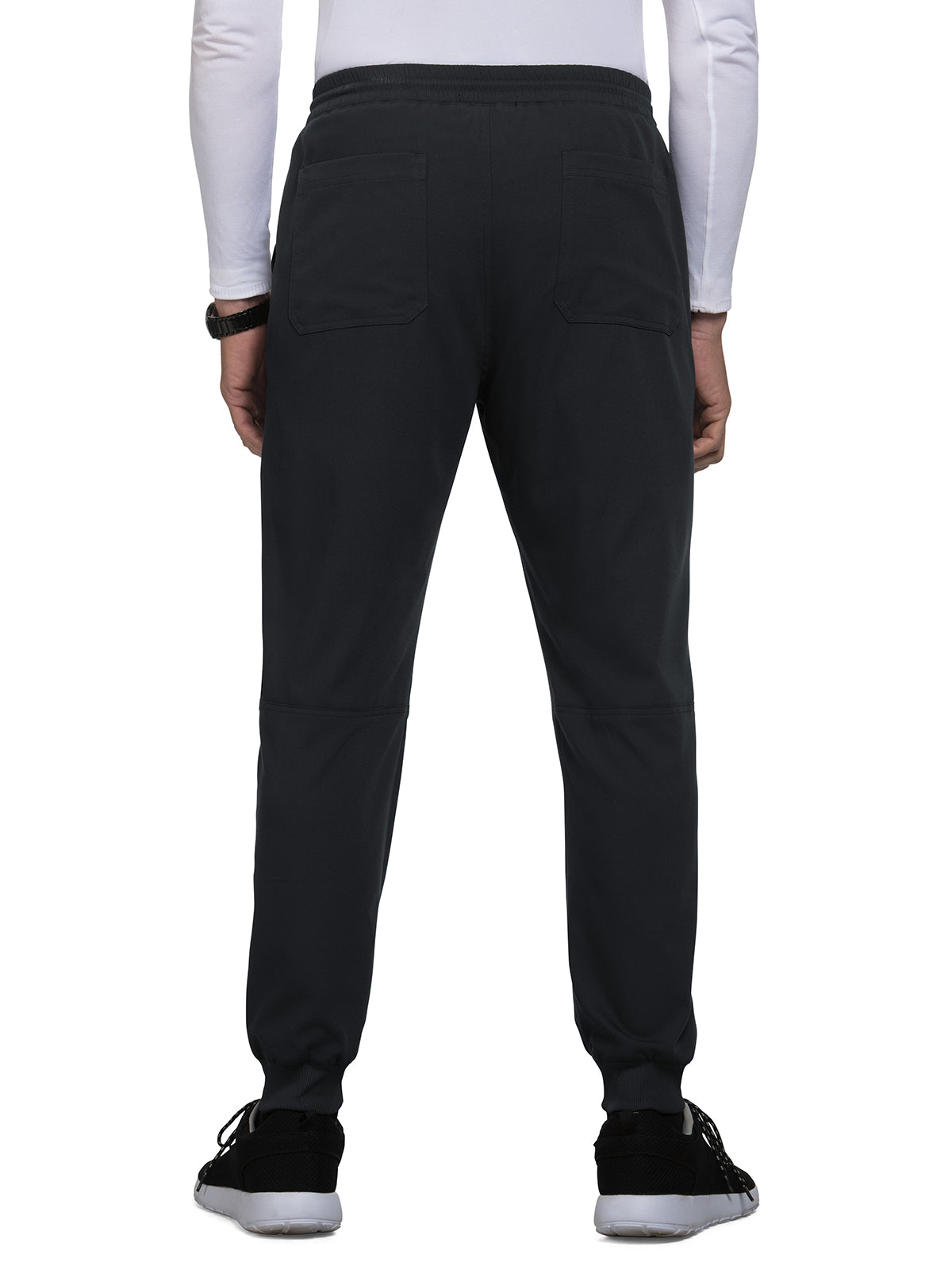 Men's 7-Pocket Jogger Day to Night Scrub Pant - 608 - Black