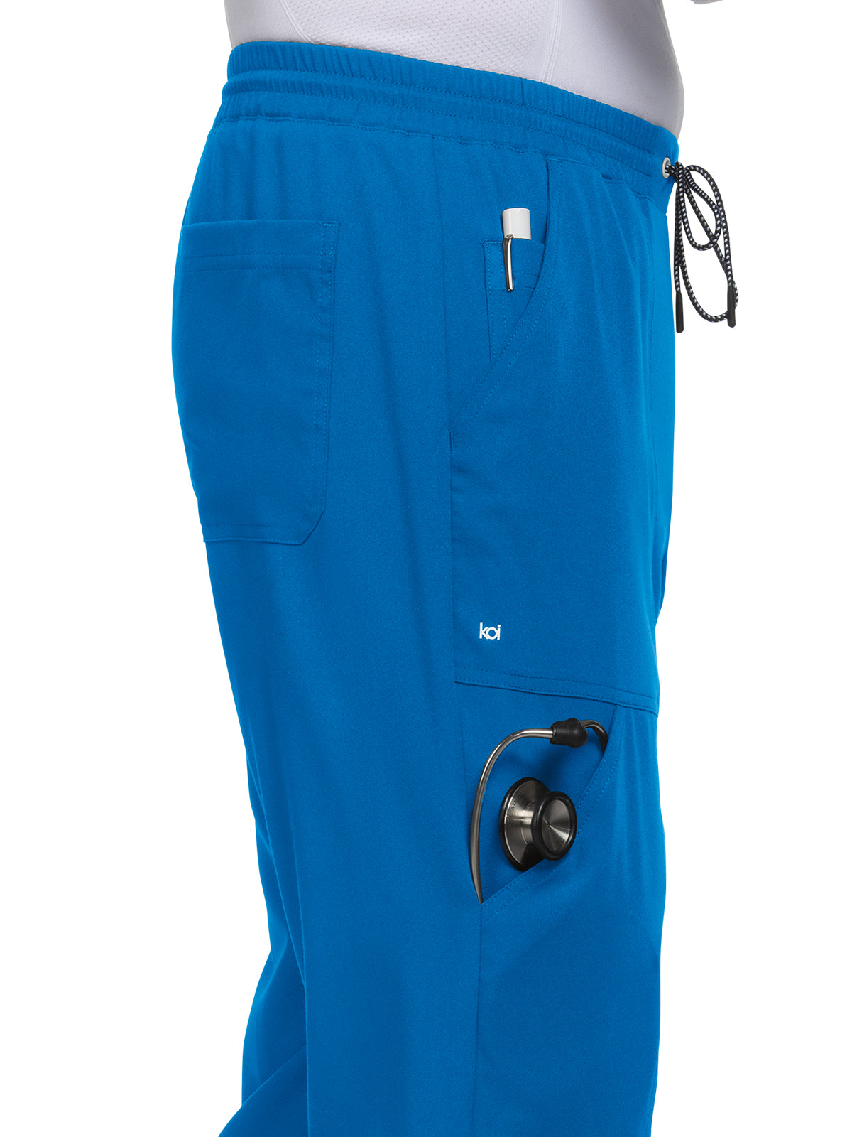 Men's 7-Pocket Jogger Day to Night Scrub Pant - 608 - Royal Blue