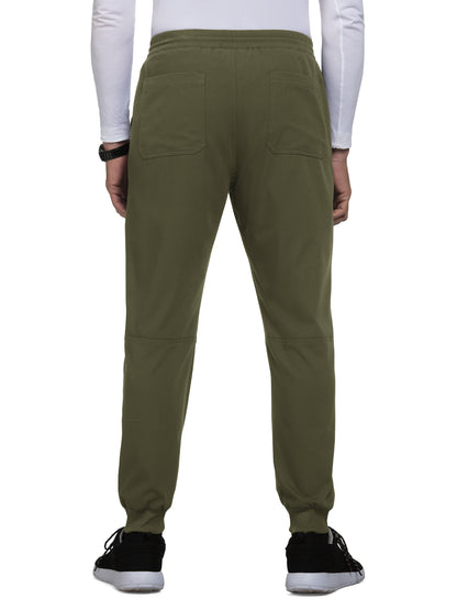 Men's 7-Pocket Jogger Day to Night Scrub Pant - 608 - Olive Green