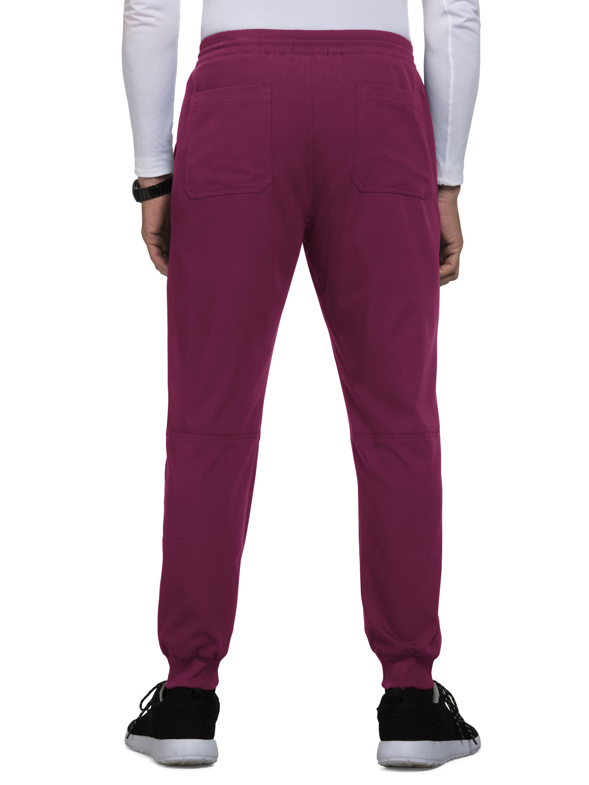 Men's 7-Pocket Jogger Day to Night Scrub Pant - 608 - Wine