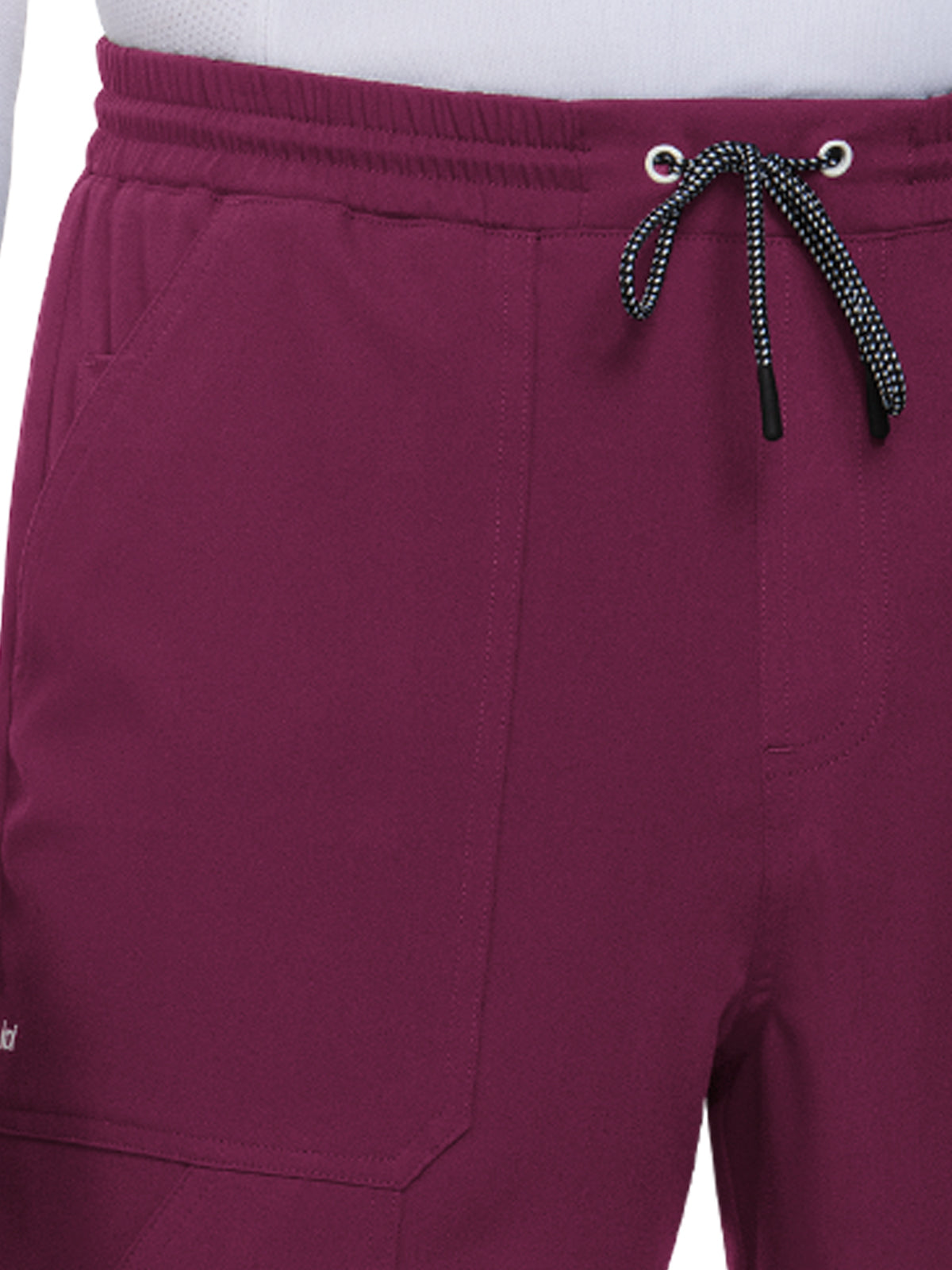 Men's 7-Pocket Jogger Day to Night Scrub Pant - 608 - Wine