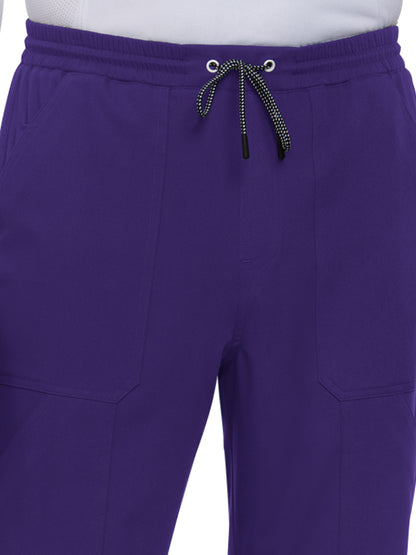 Men's 7-Pocket Jogger Day to Night Scrub Pant - 608 - Grape