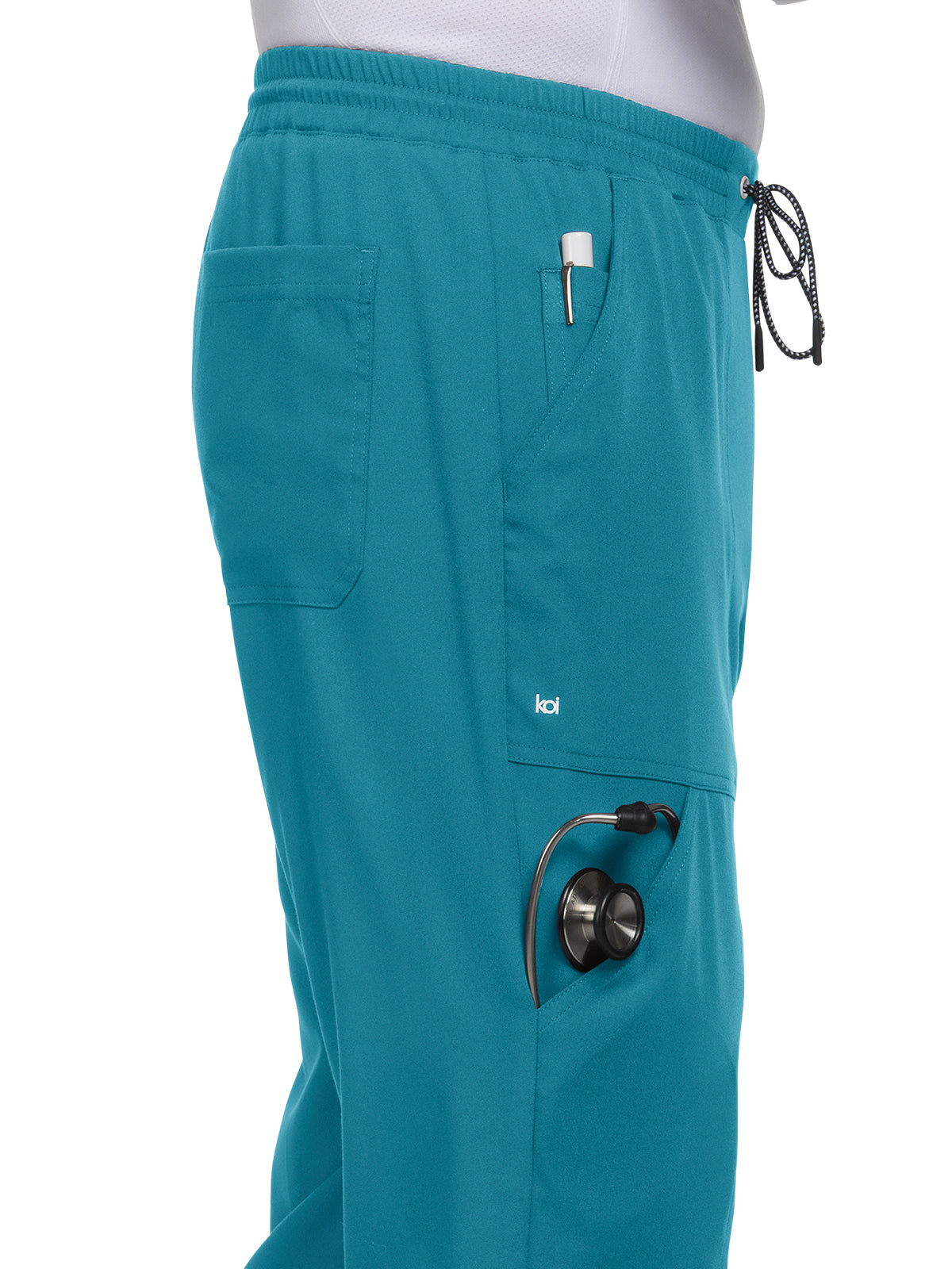 Men's 7-Pocket Jogger Day to Night Scrub Pant - 608 - Teal