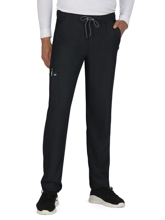 Men's 6-Pocket Straight Leg Make it Happen Scrub Pant - 609 - Black