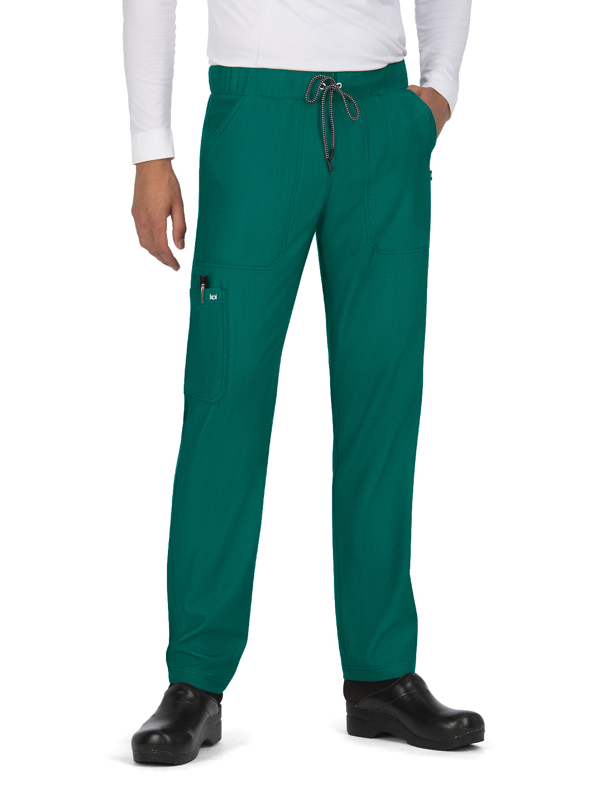 Men's 6-Pocket Straight Leg Make it Happen Scrub Pant - 609 - Hunter