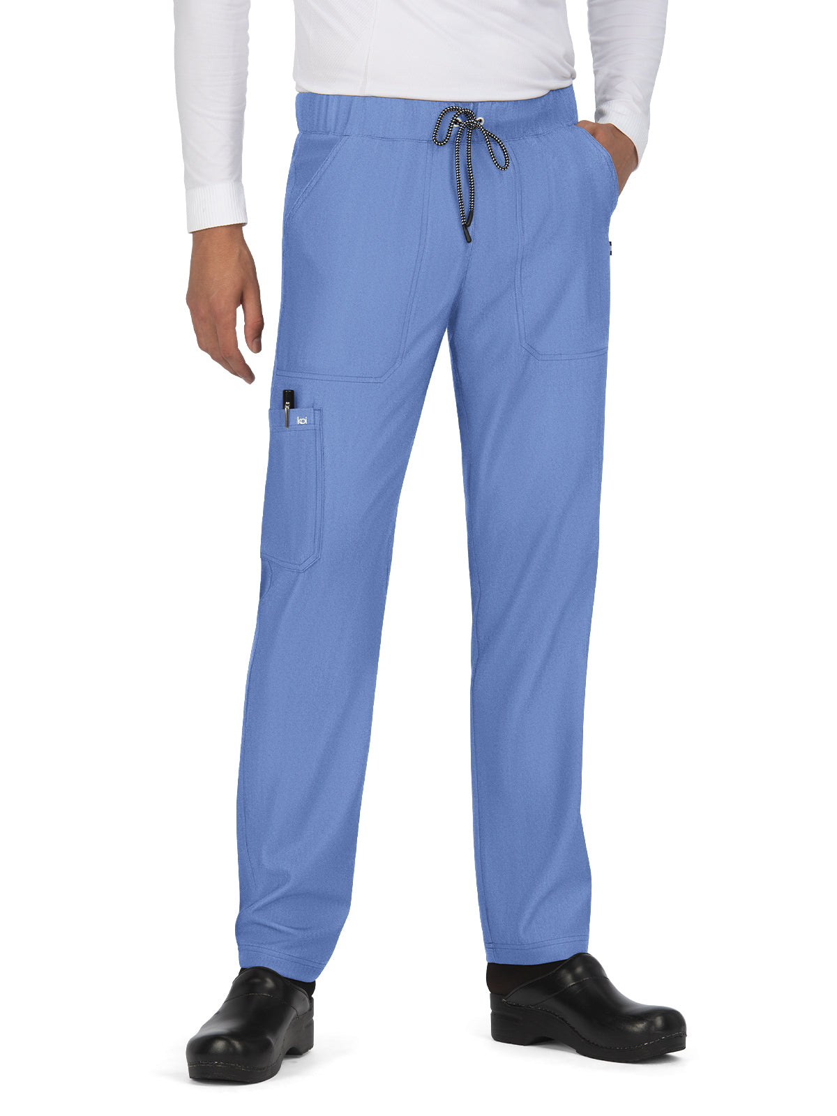 Men's 6-Pocket Straight Leg Make it Happen Scrub Pant - 609 - True Ceil