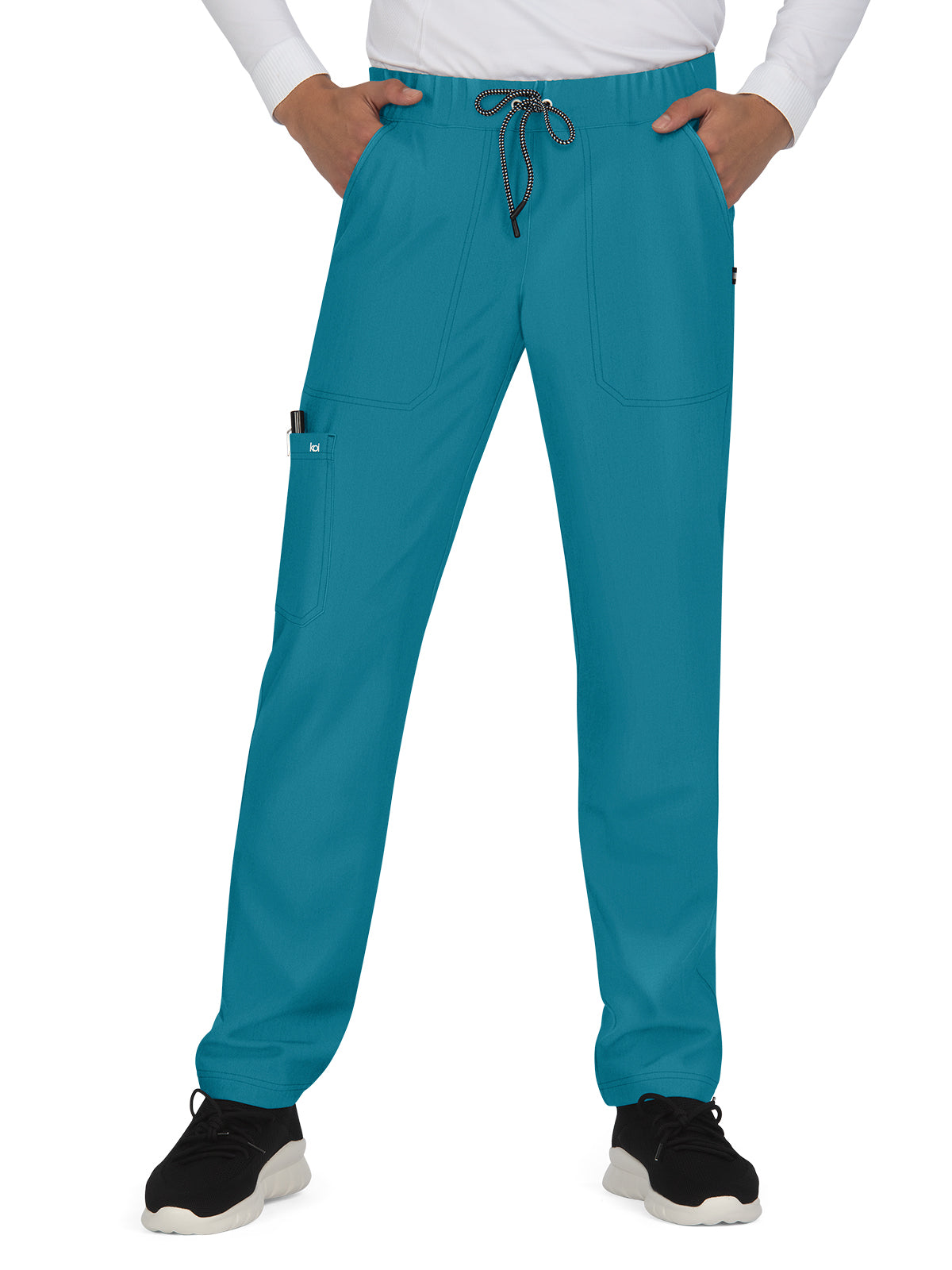 Men's 6-Pocket Straight Leg Make it Happen Scrub Pant - 609 - Teal