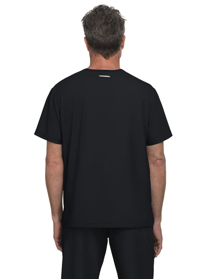 Men's 1-Pocket Tuck-In On Call Scrub Top - 671 - Black