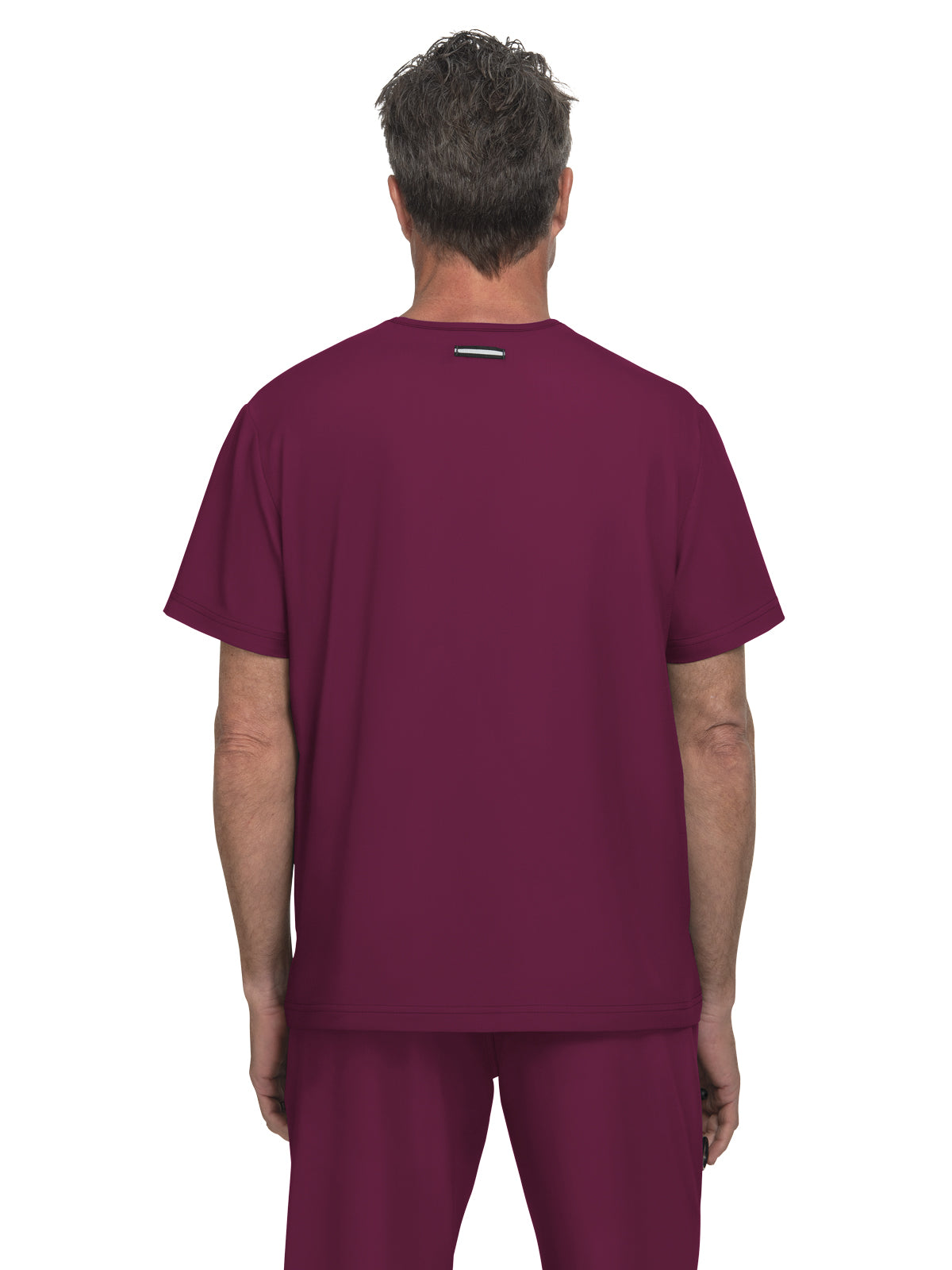 Men's 1-Pocket Tuck-In On Call Scrub Top - 671 - Wine