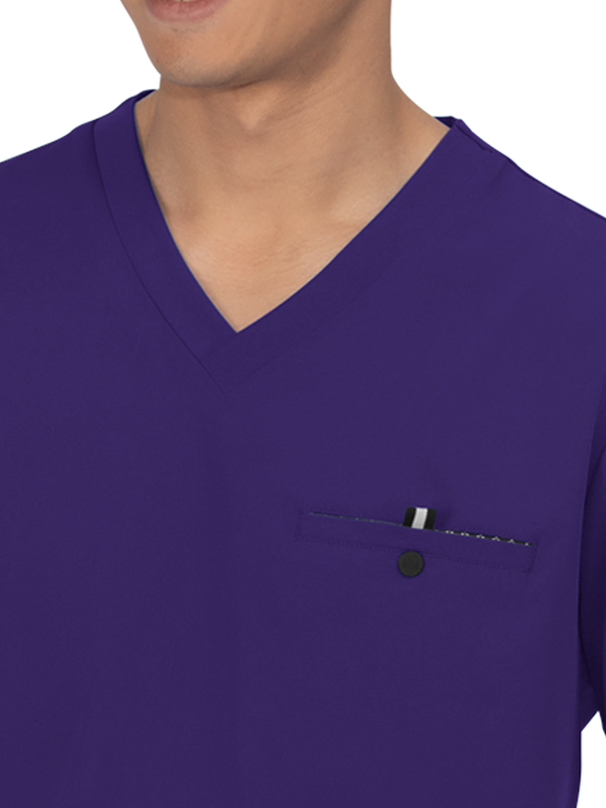 Men's 1-Pocket Tuck-In On Call Scrub Top - 671 - Grape