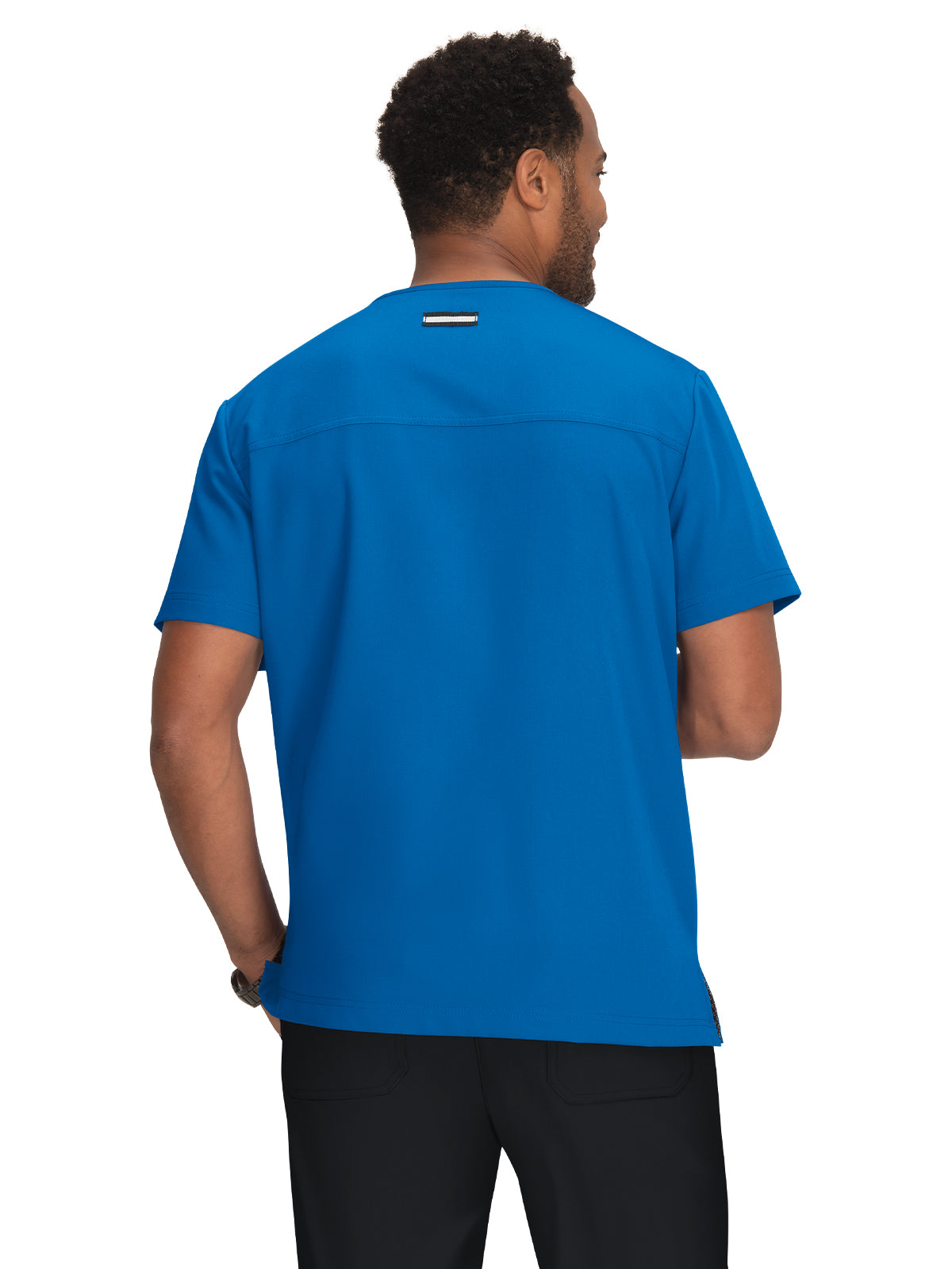 Men's 4-Pocket  V-Neck Free To Be Scrub Top - 672 - Royal Blue