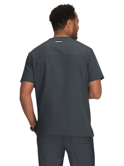 Men's 4-Pocket  V-Neck Free To Be Scrub Top - 672 - Charcoal