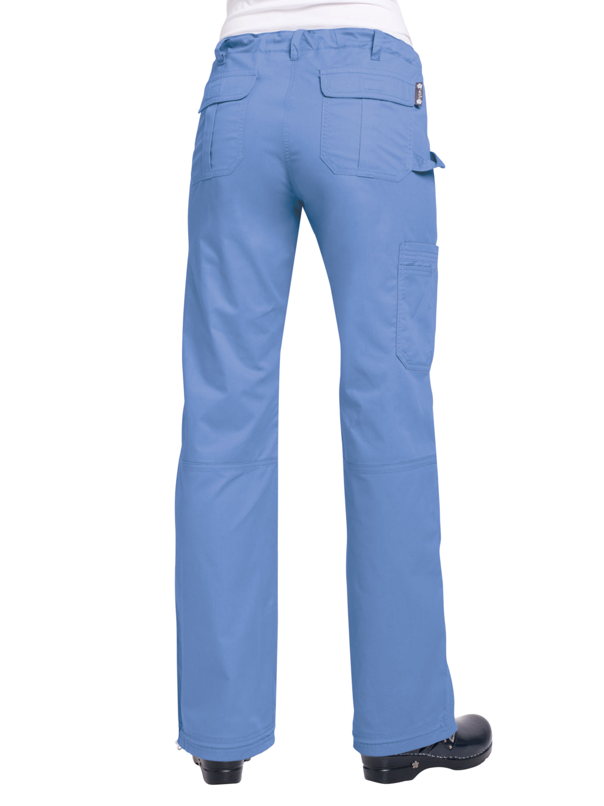 Women's 7-Pocket Adjustable Drawstring Lindsey Cargo Scrub Pant - 701 - True Ceil