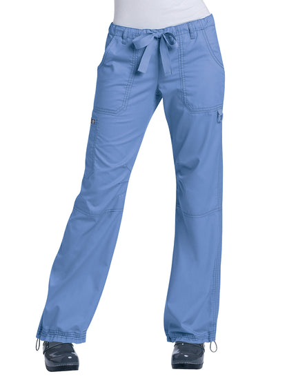 Women's Seven-Pocket Adjustable Drawstring Lindsey Cargo Pant - 701 - True Ceil