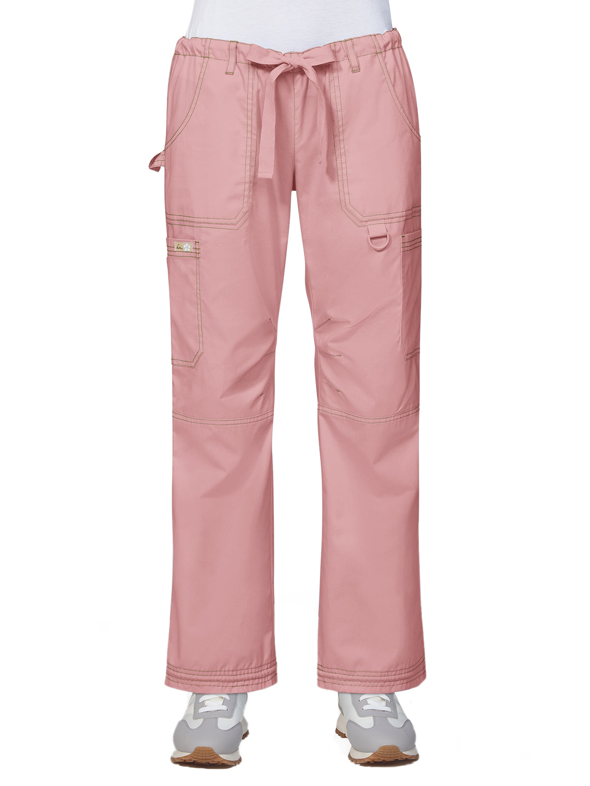 Women's Seven-Pocket Adjustable Drawstring Lindsey Cargo Pant - 701 - Ballet Rose