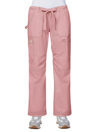 Women's Seven-Pocket Adjustable Drawstring Lindsey Cargo Pant - 701 - Ballet Rose