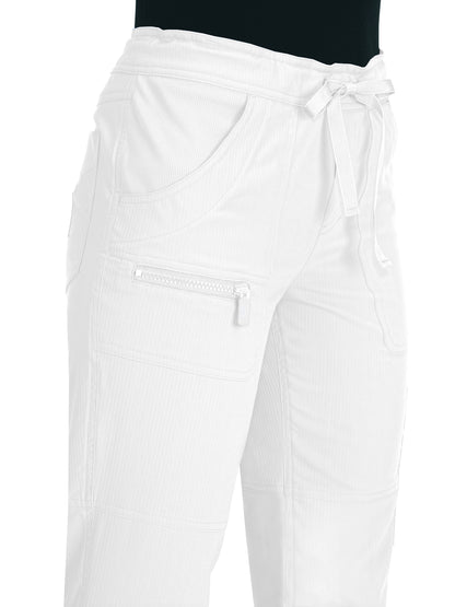 Women's 6-Pocket Stretch Peace Scrub Pant - 721 - White