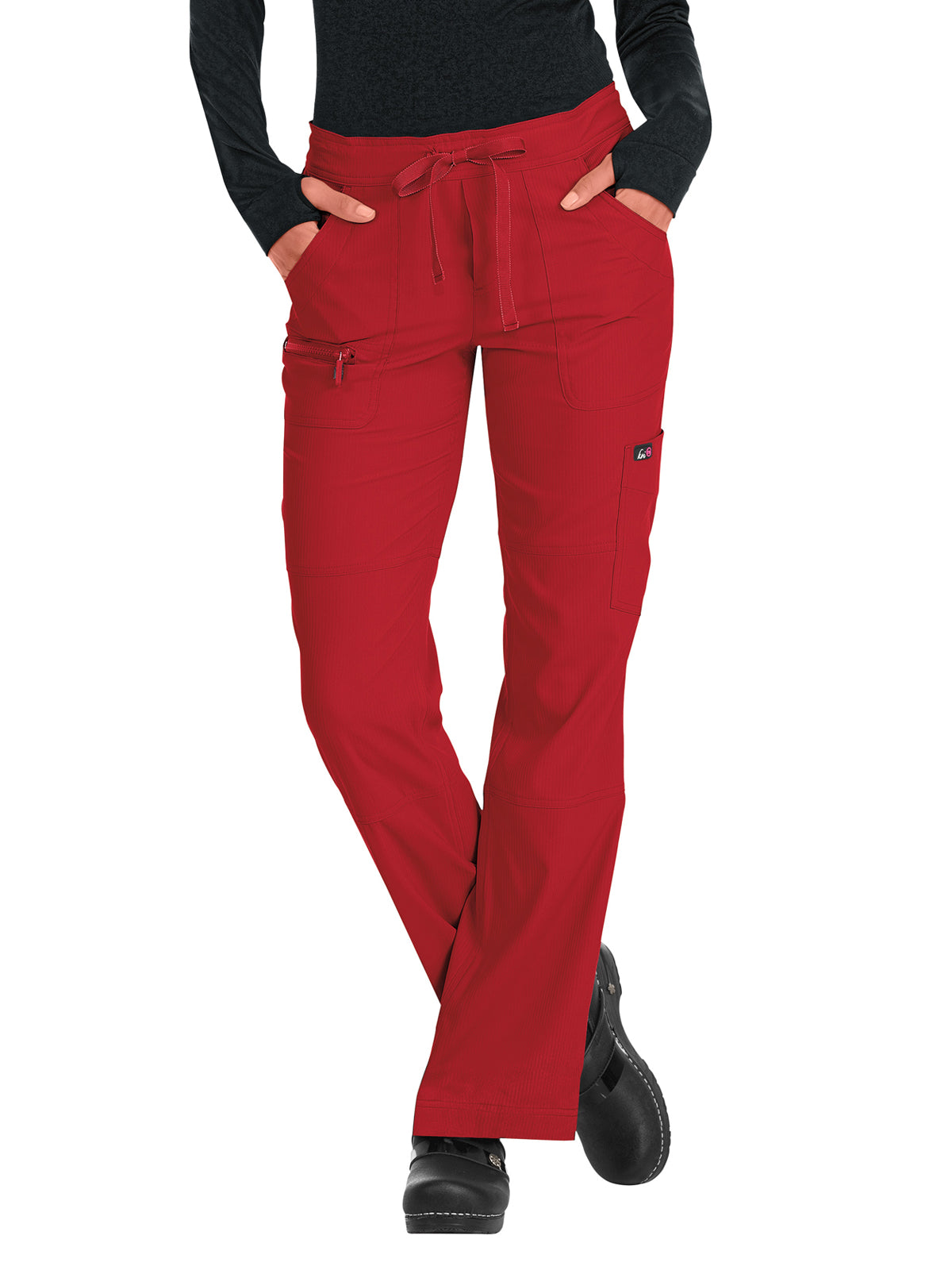 Women's 6-Pocket Stretch Peace Scrub Pant - 721 - Ruby