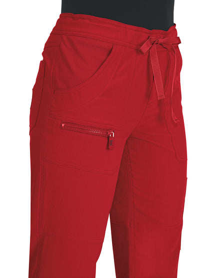 Women's 6-Pocket Stretch Peace Scrub Pant - 721 - Ruby