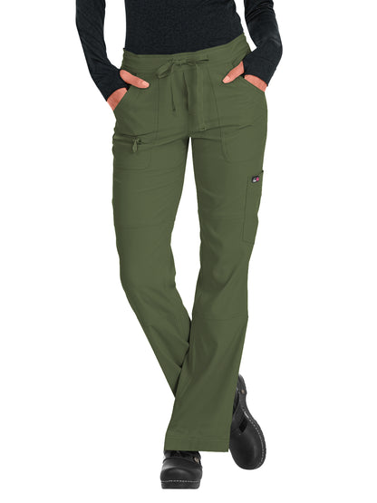 Women's 6-Pocket Stretch Peace Scrub Pant - 721 - Olive Green