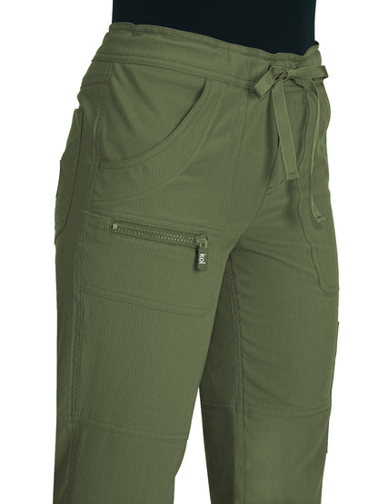 Women's 6-Pocket Stretch Peace Scrub Pant - 721 - Olive Green