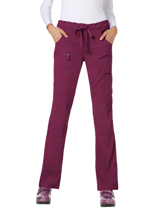 Women's 6-Pocket Stretch Peace Scrub Pant - 721 - Wine