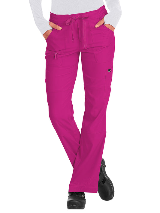 Women's 6-Pocket Stretch Peace Scrub Pant - 721 - Azalea Pink