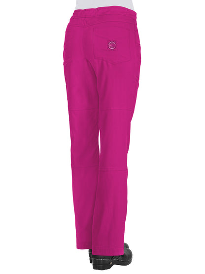 Women's 6-Pocket Stretch Peace Scrub Pant - 721 - Azalea Pink