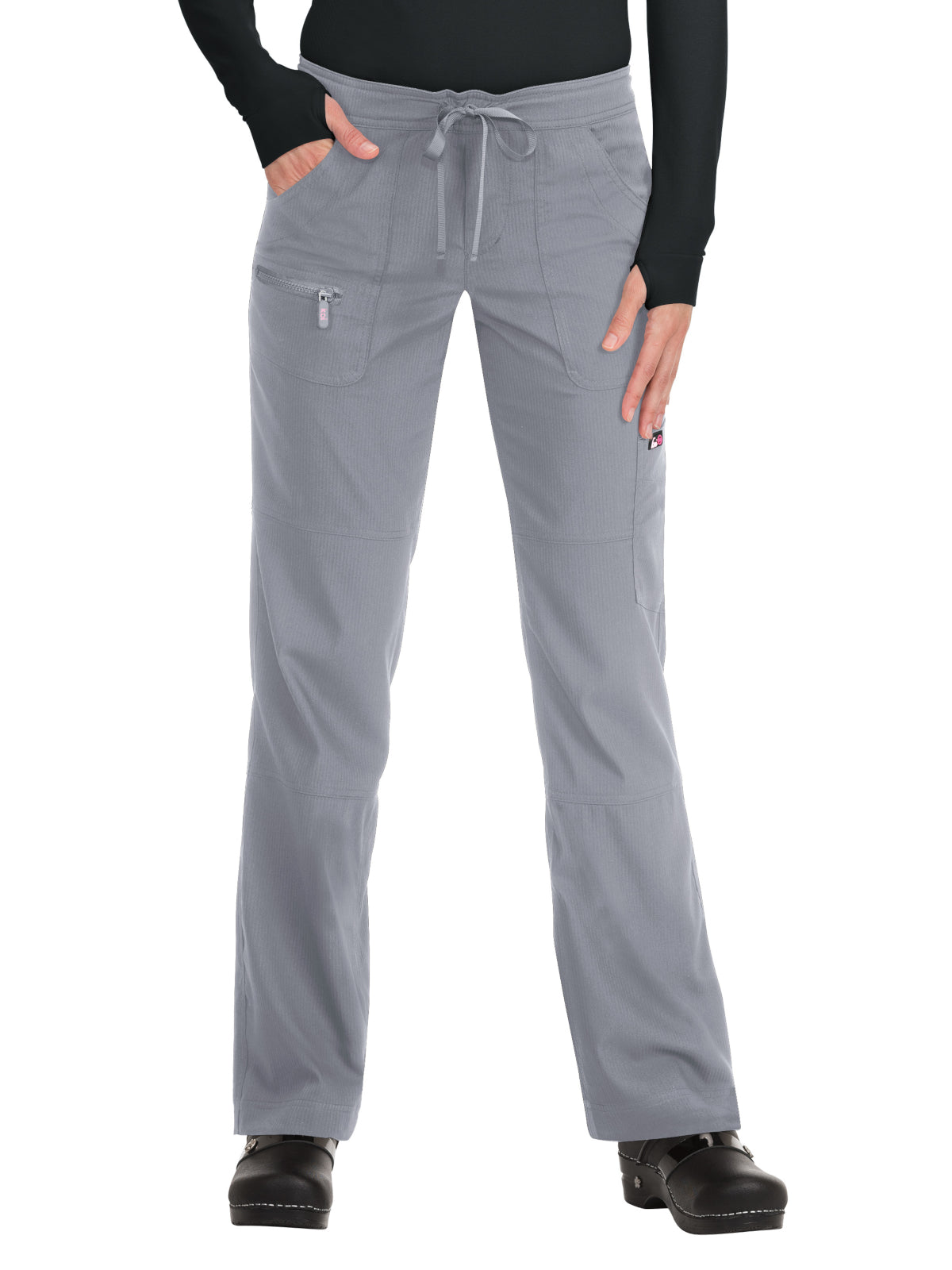 Women's 6-Pocket Stretch Peace Scrub Pant - 721 - Platinum Grey