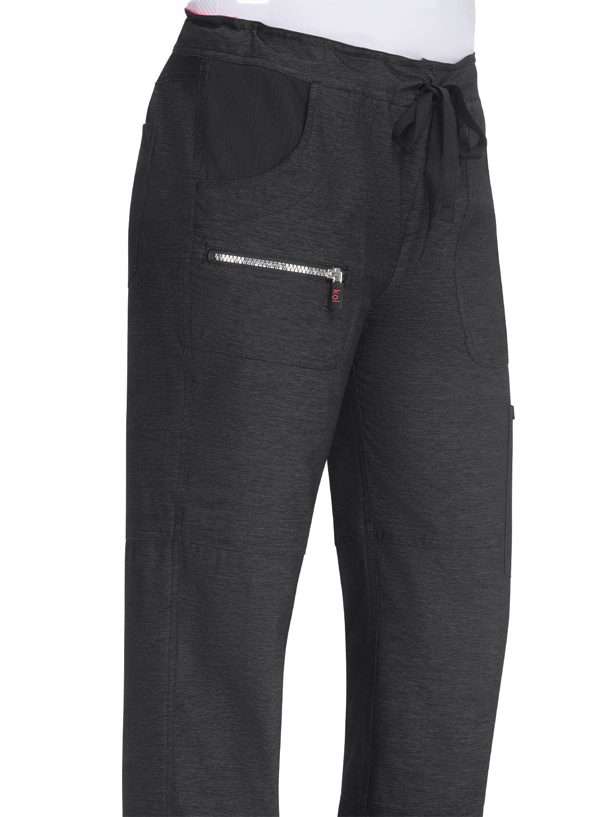 Women's 6-Pocket Stretch Peace Scrub Pant - 721 - Heather Charcoal