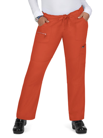 Women's 6-Pocket Stretch Peace Scrub Pant - 721 - Terracotta