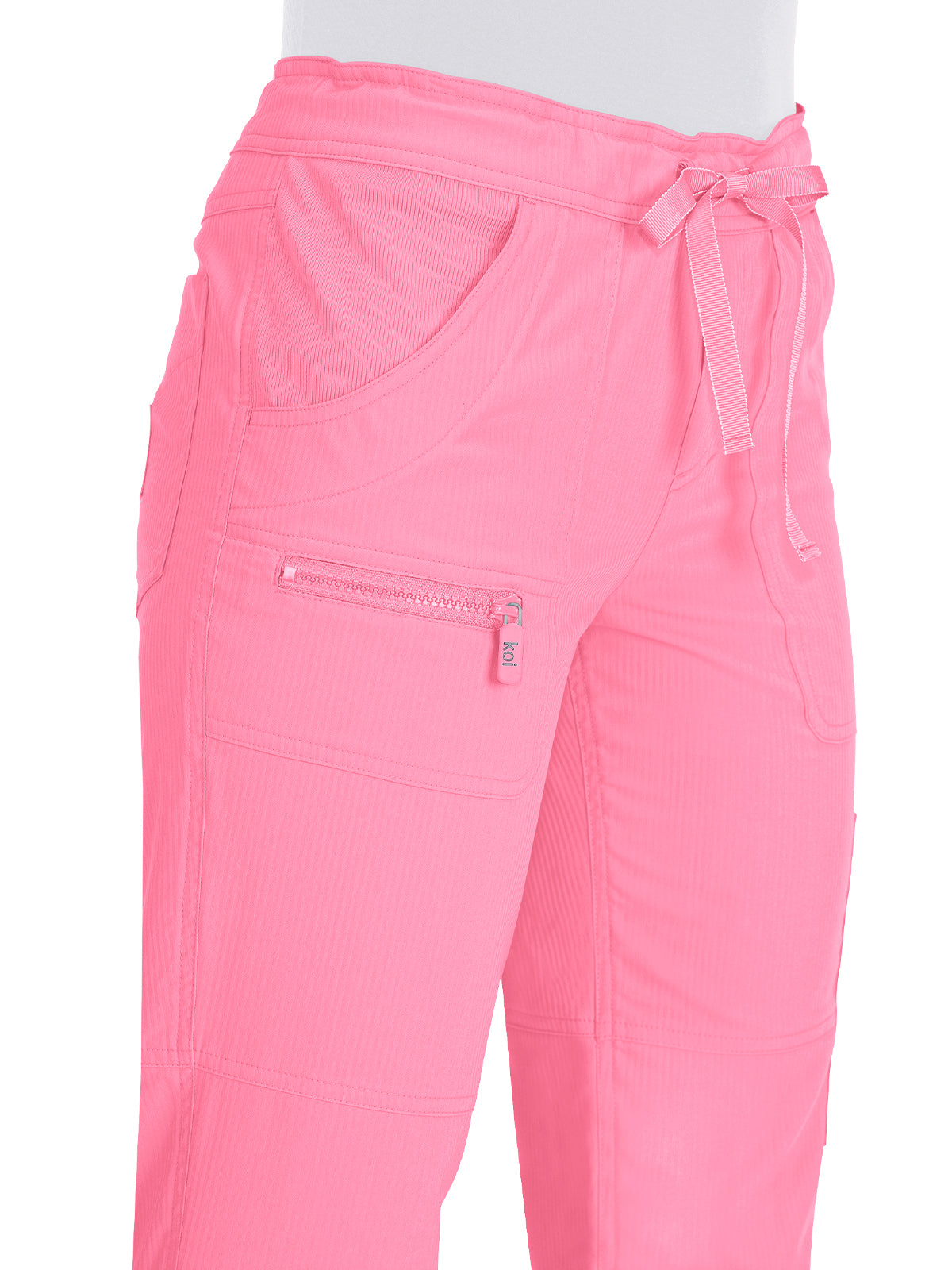 Women's 6-Pocket Stretch Peace Scrub Pant - 721 - Peony Pink