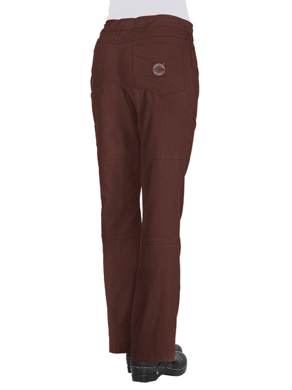 Women's 6-Pocket Stretch Limited Edition Peace Scrub Pant - 721L - Brown Taupe