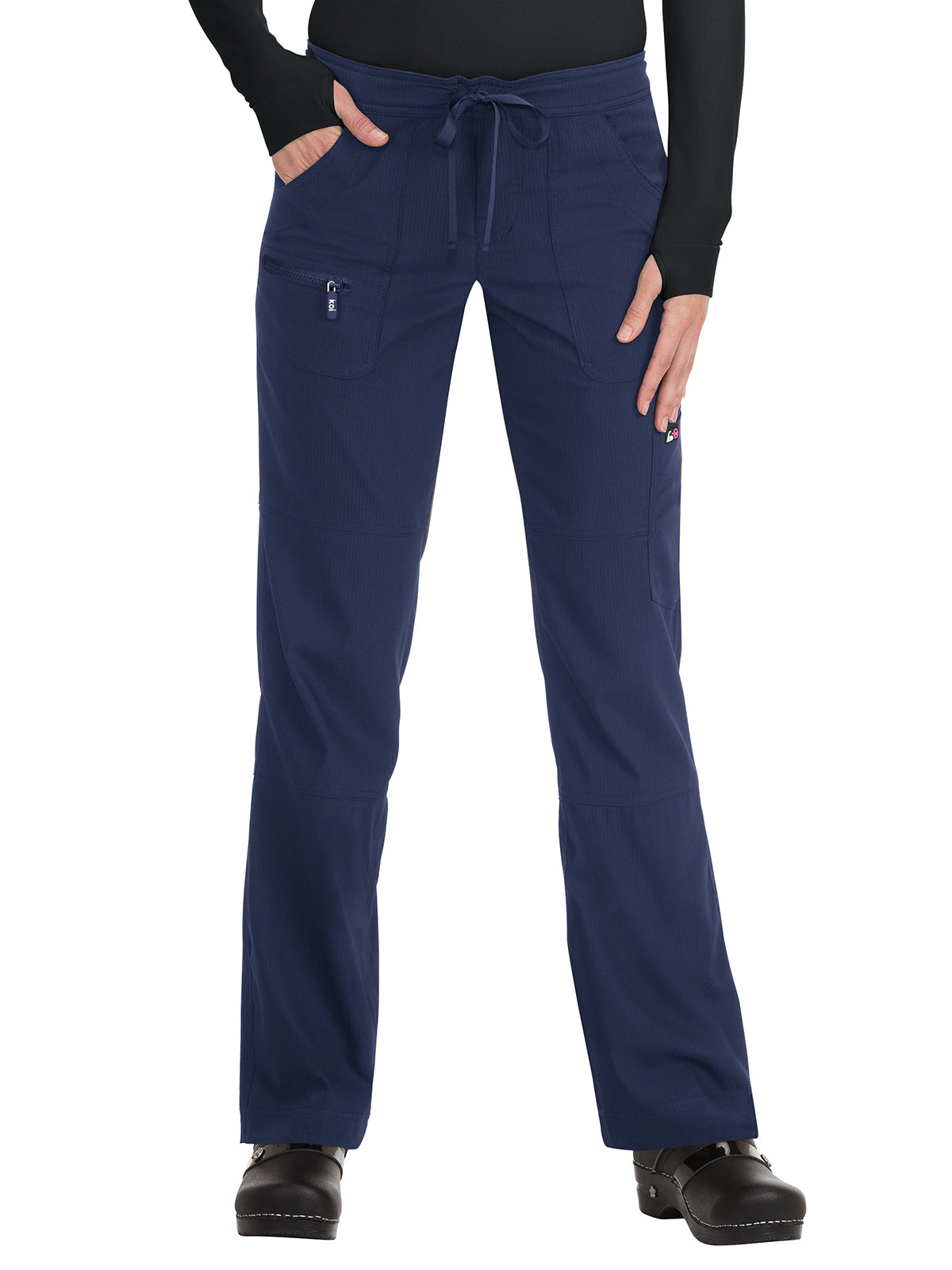 Women's Six-Pocket Stretch Extra Petite Peace Pant - 721XP - Navy