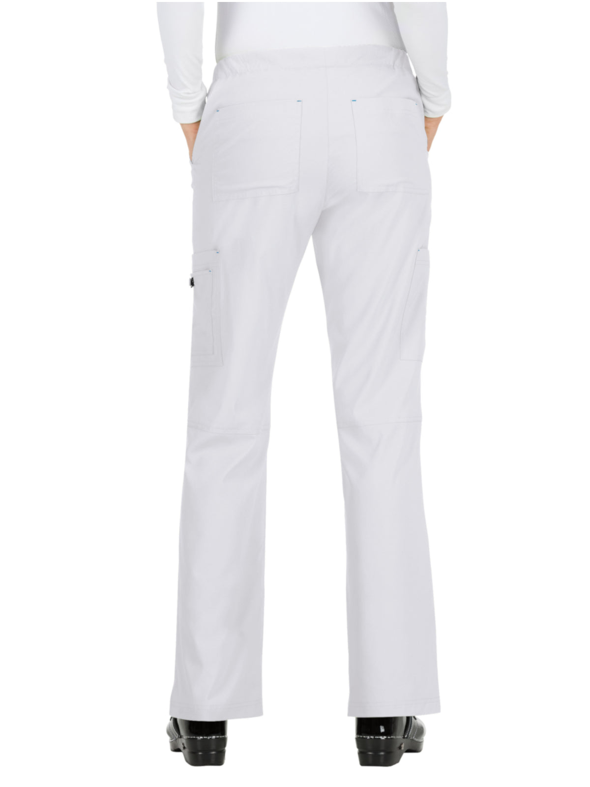 Women's 8-Pocket Stretch Cargo Holly Scrub Pant - 731 - White