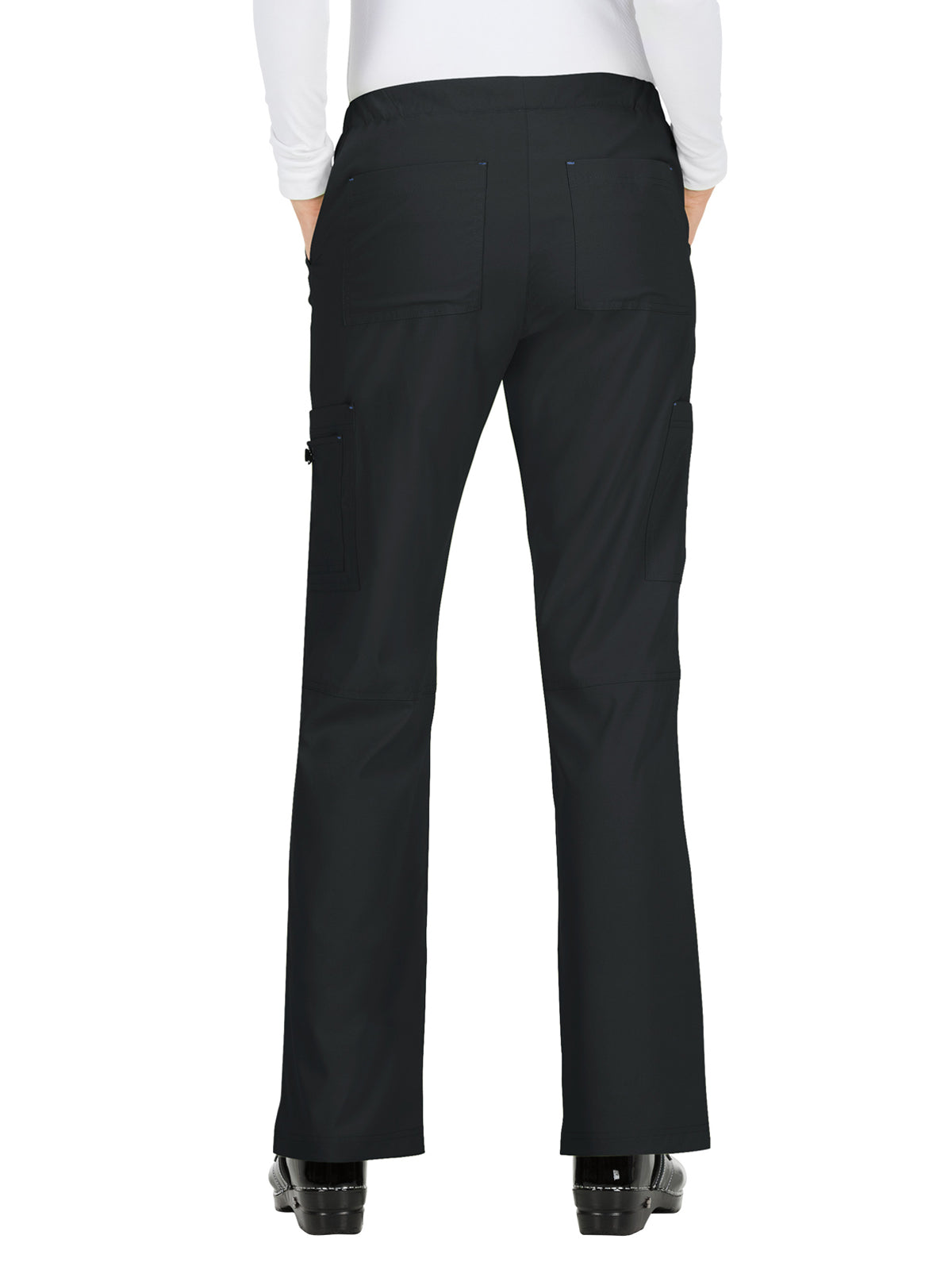 Women's 8-Pocket Stretch Cargo Holly Scrub Pant - 731 - Black