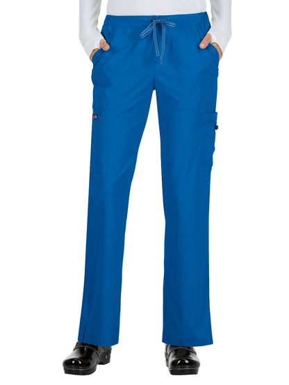 Women's 8-Pocket Stretch Cargo Holly Scrub Pant - 731 - Royal Blue