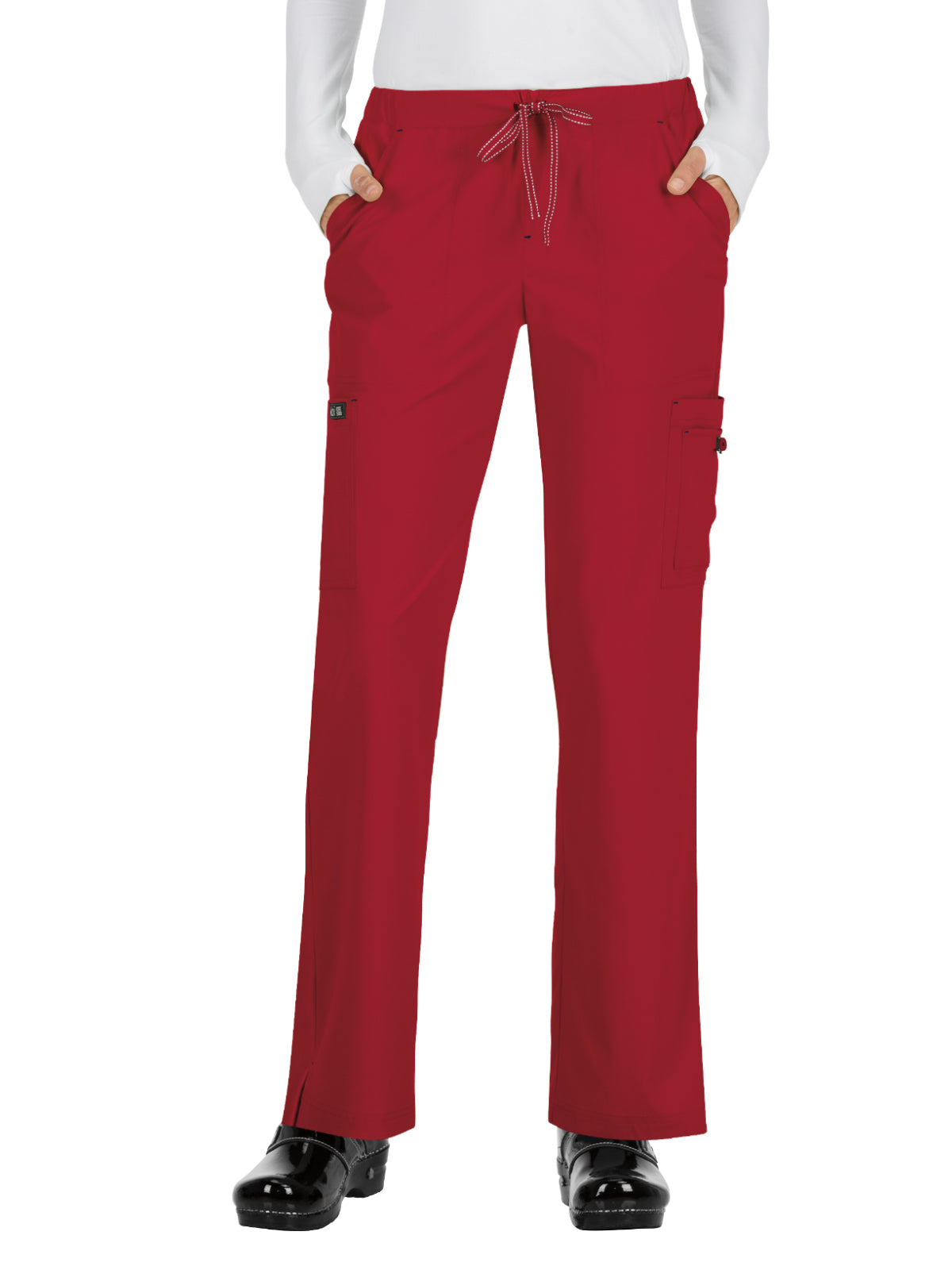 Women's 8-Pocket Stretch Cargo Holly Scrub Pant - 731 - Ruby