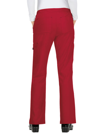 Women's 8-Pocket Stretch Cargo Holly Scrub Pant - 731 - Ruby