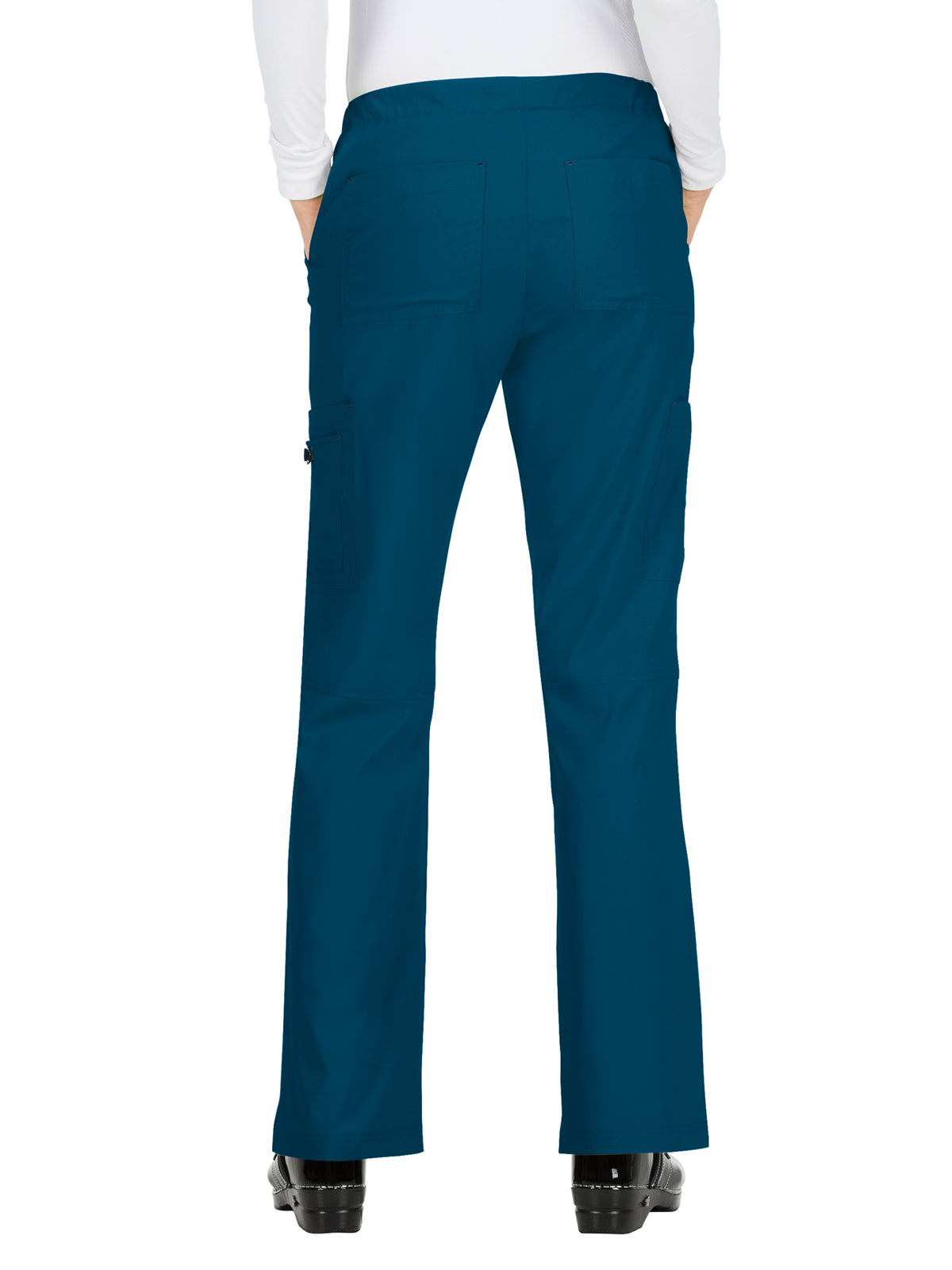 Women's 8-Pocket Stretch Cargo Holly Scrub Pant - 731 - Caribbean