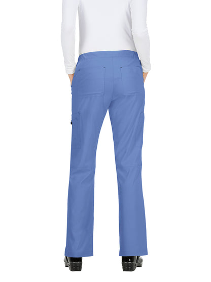 Women's 8-Pocket Stretch Cargo Holly Scrub Pant - 731 - True Ceil