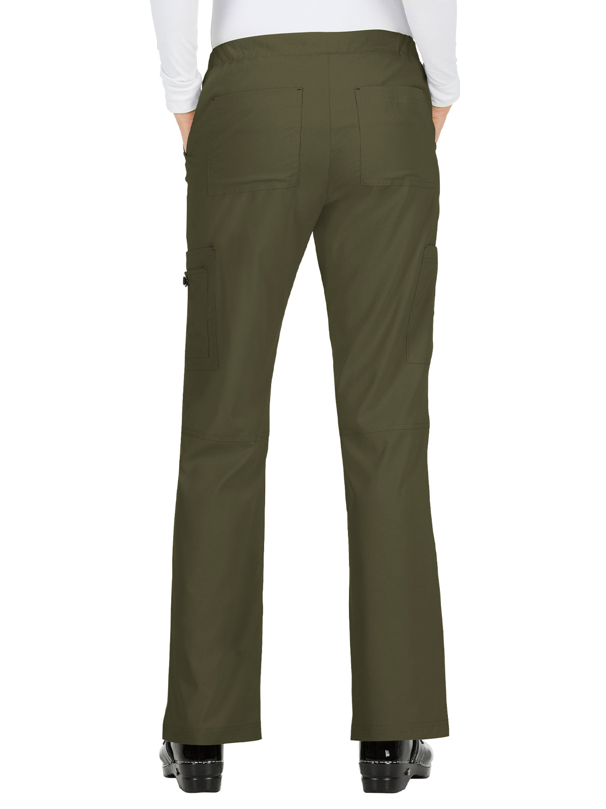 Women's 8-Pocket Stretch Cargo Holly Scrub Pant - 731 - Olive Green